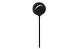 Glass Black Ball Eyes On Wire 10MM