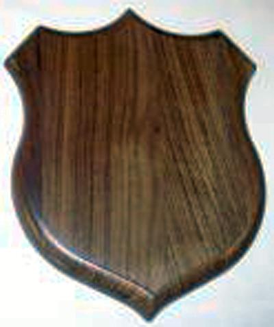 Walnut Shield 20" x 24"