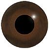 Glass Medium Brown Buzzard Eyes 14MM