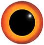 Glass European Eagle Owl Eyes 26MM