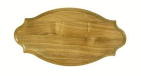 oak wall or table plaque 8