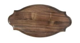 walnut wall or table plaque 12